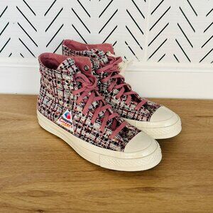 ⭐⭐Converse Chuck 70 Hi Sz 6.5 Mens Shoes Sneakers Premium Tweed Shimmer A12738C⭐